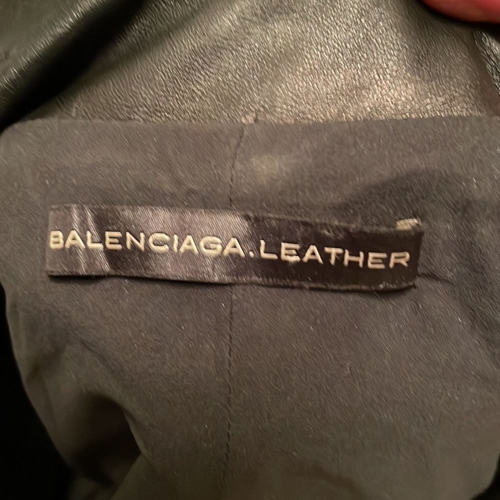 Vintage Balenciaga black leather jacket size 38 - Picture 14 of 16